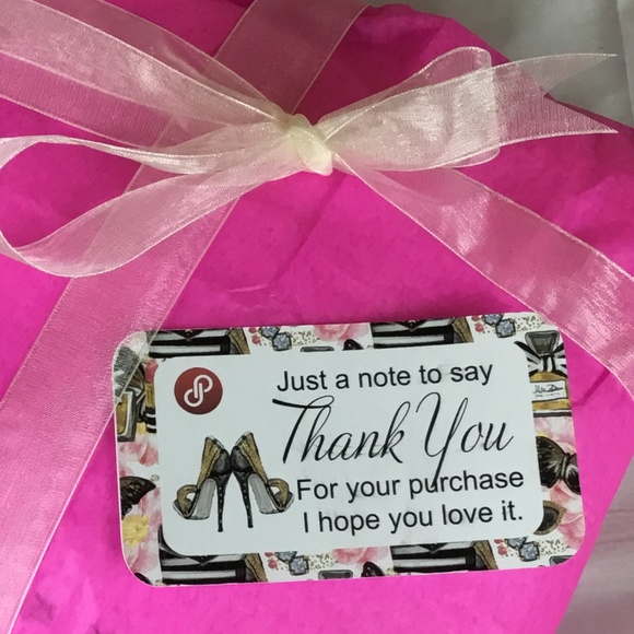 High Heel Custom Thank You Cards | Poshmark Thank You Note | Customer Thank You - Picture 2 of 10